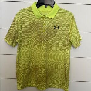 Under Armour Kids Neon Yellow Polo Shirt